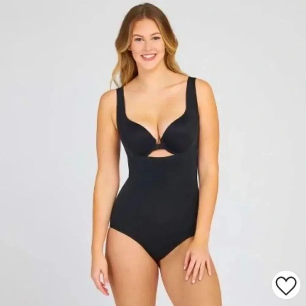 Assets By Spanx Red Hot Label Shape-wear Bodysuit Black Size 2X Slimming New